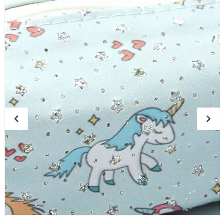 Picture of 7009 / 0096 UNICORN PRINT PENCIL CASE 18X6X5CM